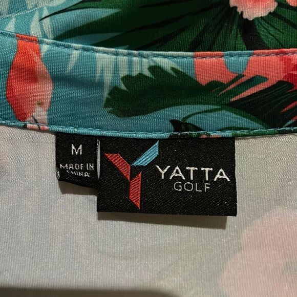 Yatta Golf Men’s Medium Flamingo Golf Polo - Picture 3 of 6